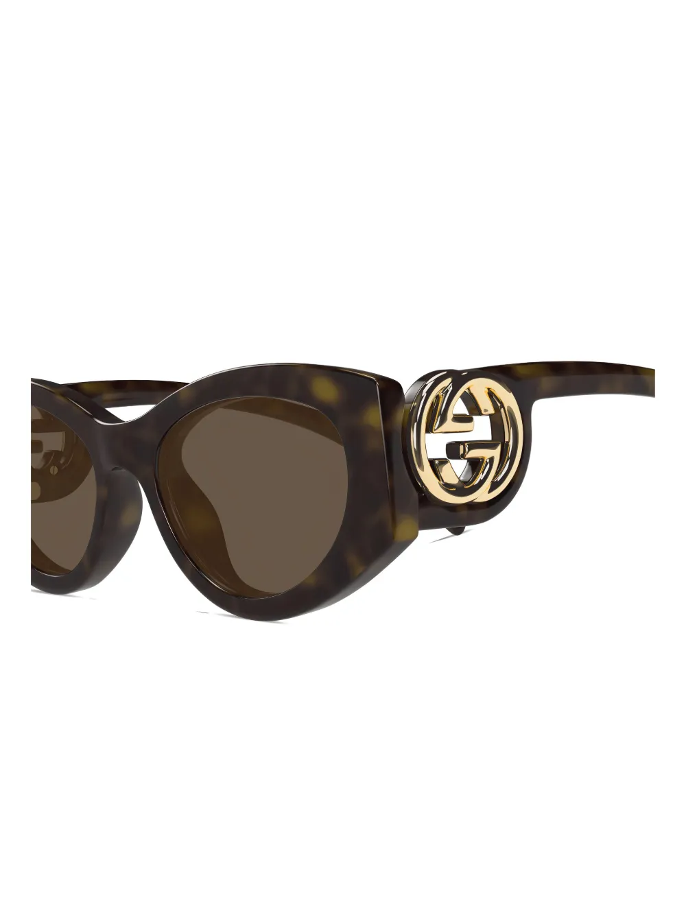 Gucci Eyewear Zonnebril met cat-eye montuur Bruin