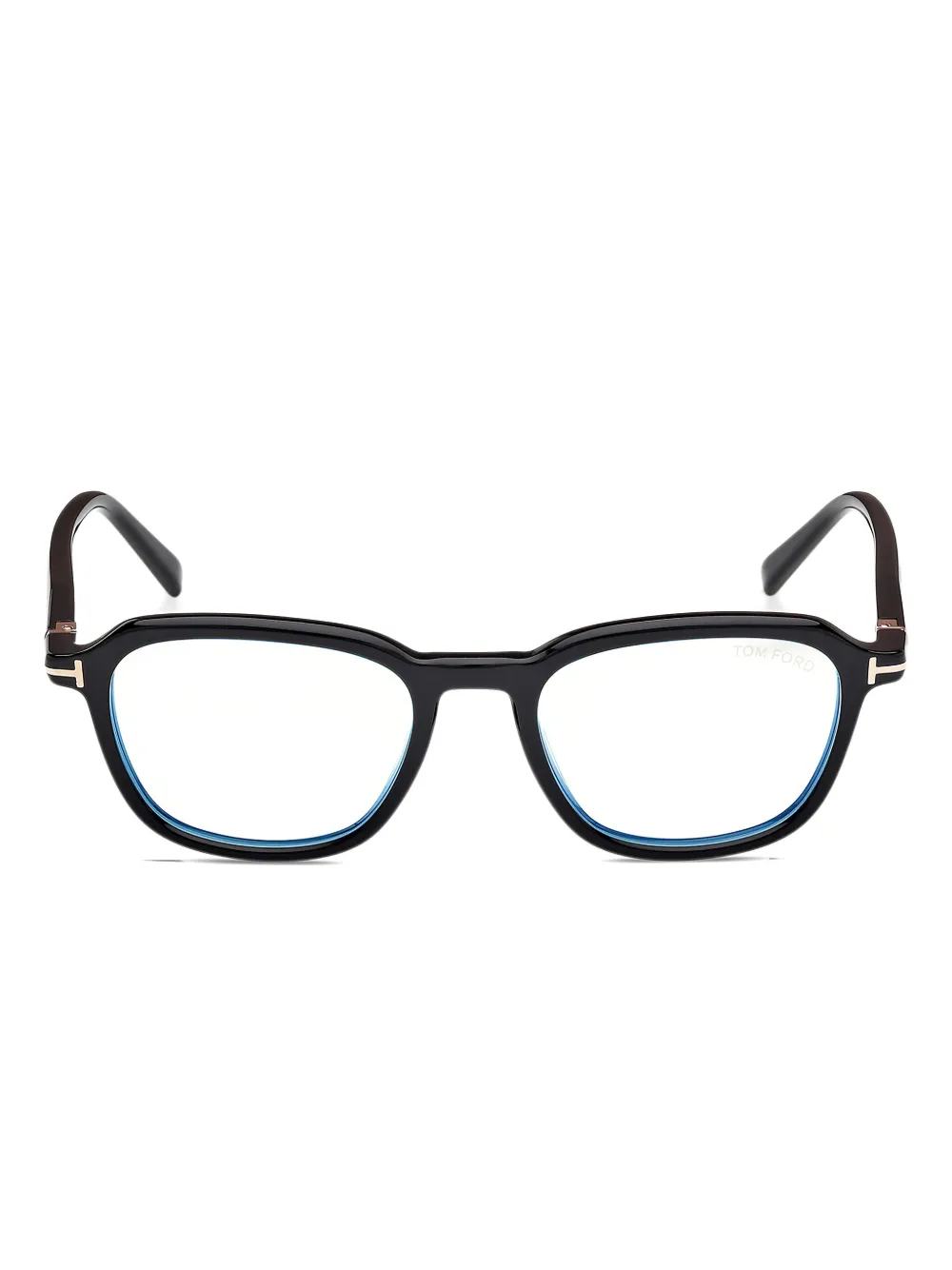 TOM FORD Eyewear T-logo square glasses Zwart