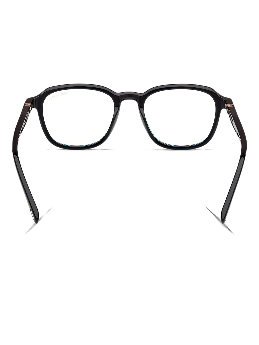 TOM FORD Eyewear T-logo square glasses Zwart