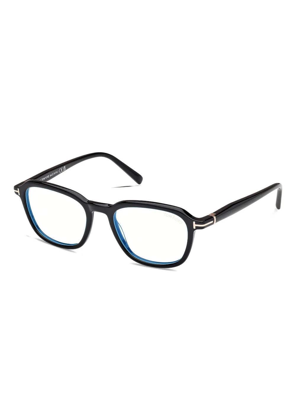 TOM FORD Eyewear T-logo square glasses Zwart