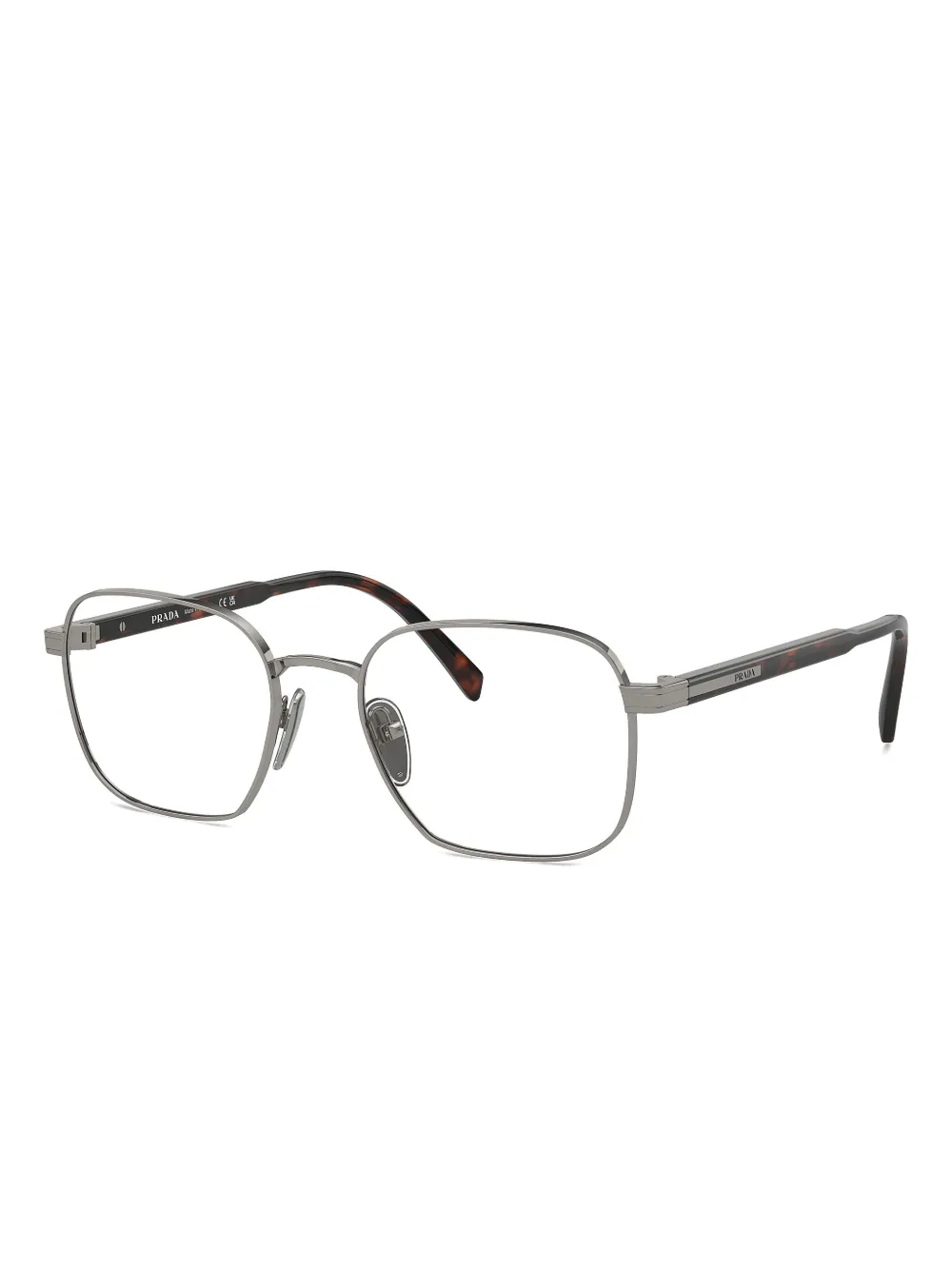 Prada Eyewear Bril met vierkant montuur Grijs