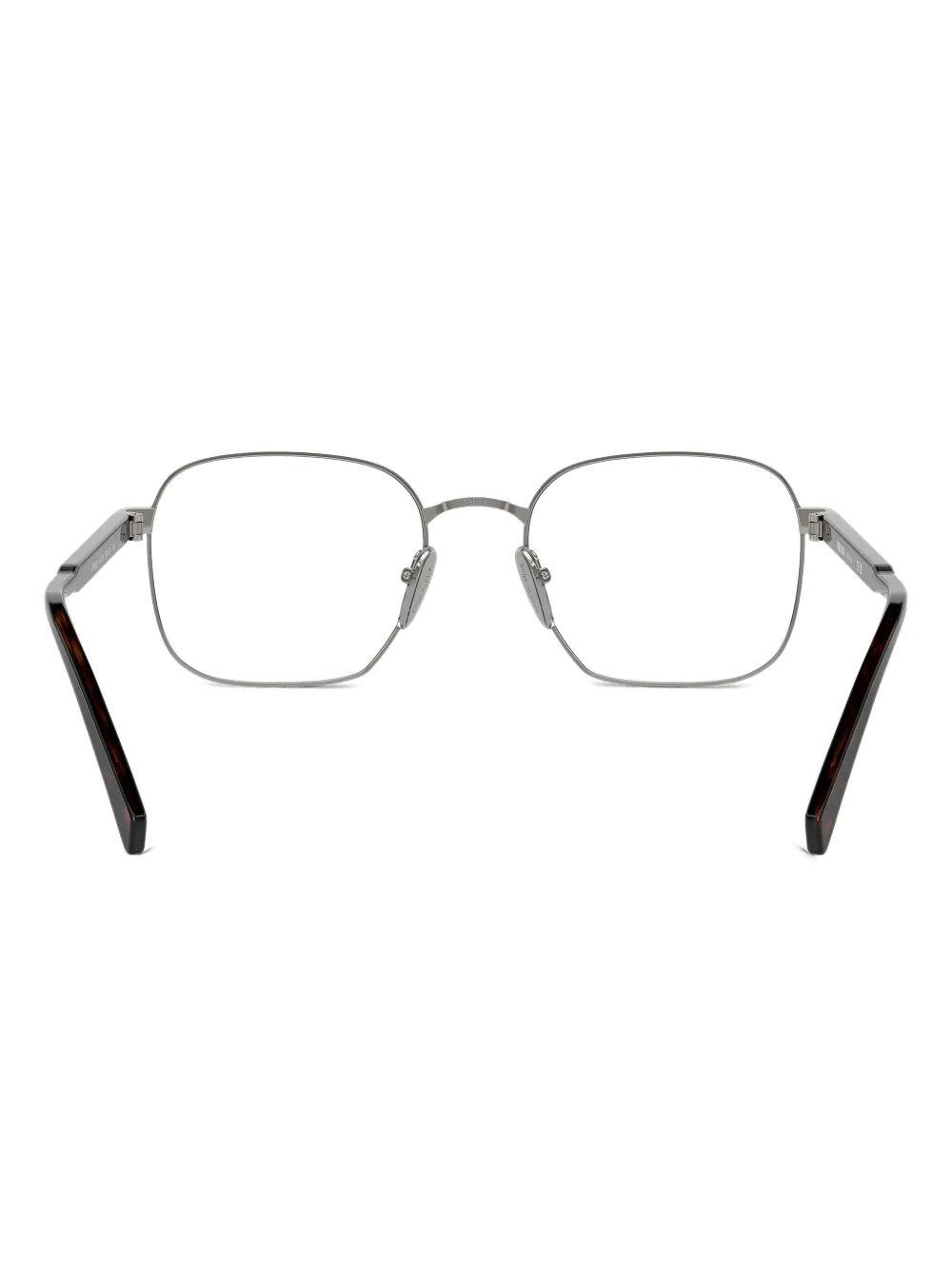 Prada Eyewear Bril met vierkant montuur Grijs