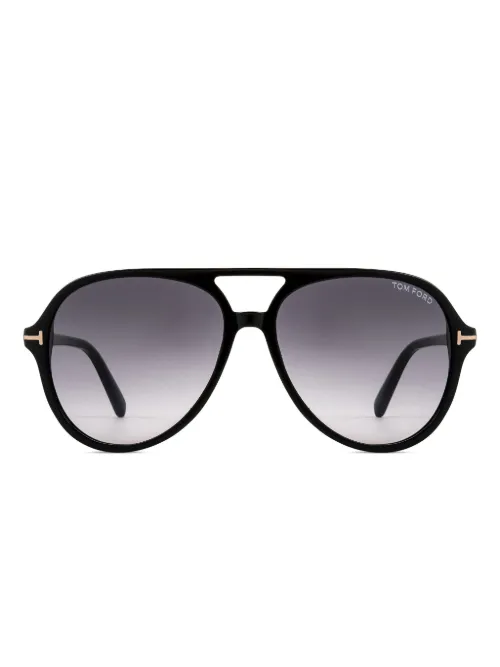 Lunettes de soleil façon écailles de tortue - TOM FORD Eyewear - Modalova