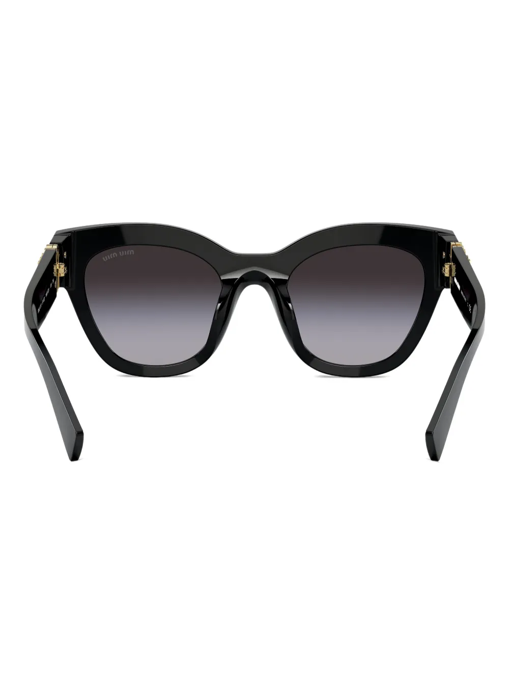 Miu Eyewear Zonnebril met cat-eye montuur Zwart