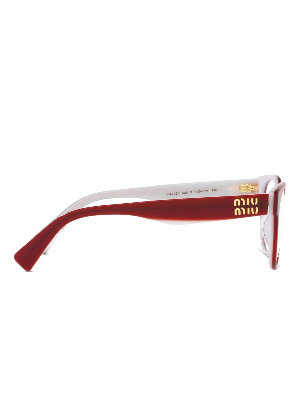 Miu Eyewear MU02VV bril Rood