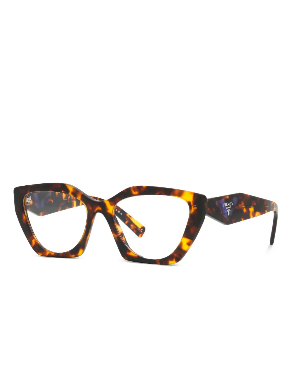 Prada Eyewear Zonnebril met cat-eye montuur Bruin