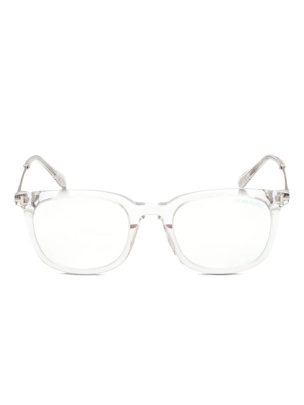 TOM FORD Eyewear Bril met rechthoekig montuur Beige