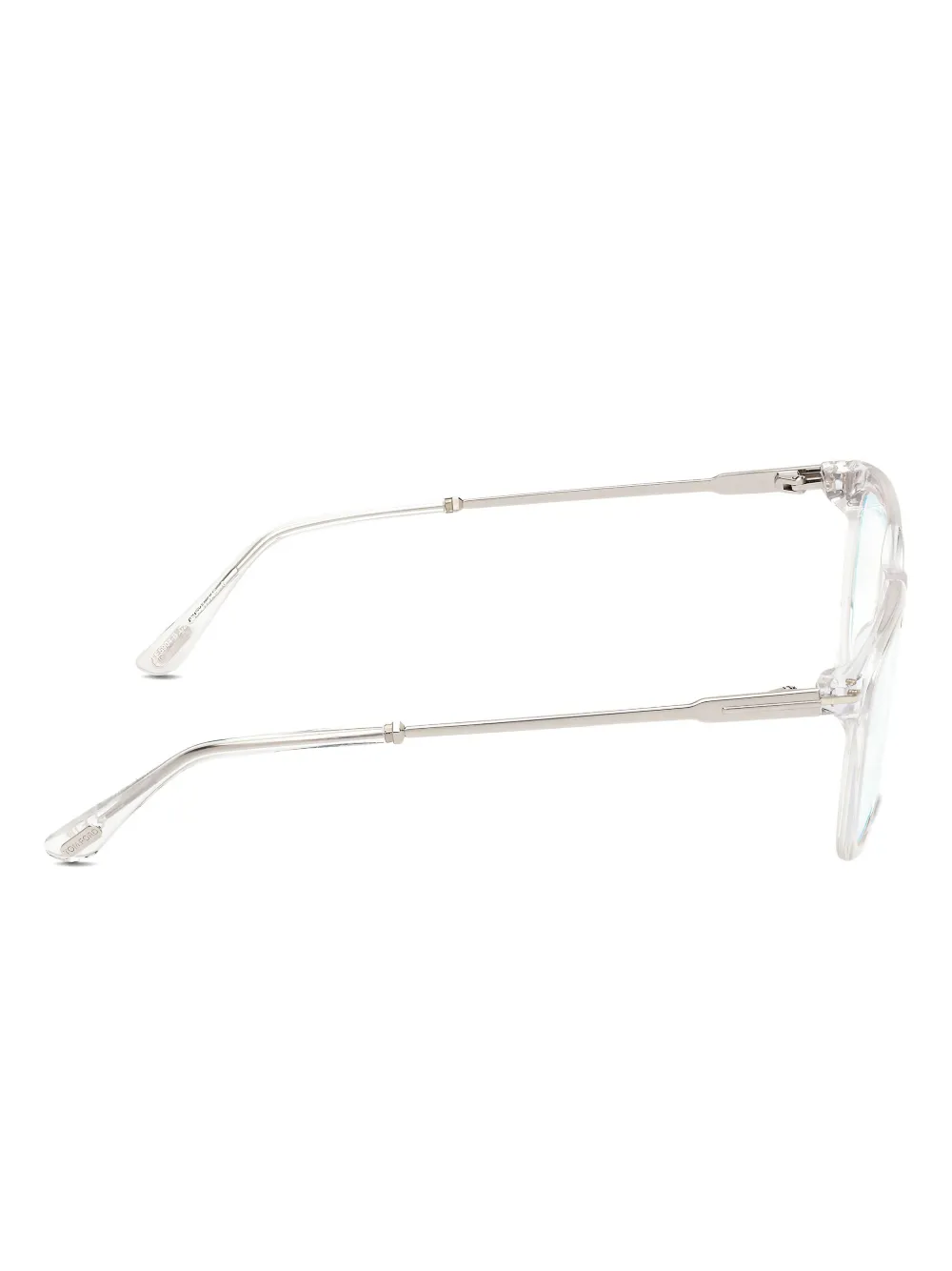 TOM FORD Eyewear Bril met rechthoekig montuur Beige