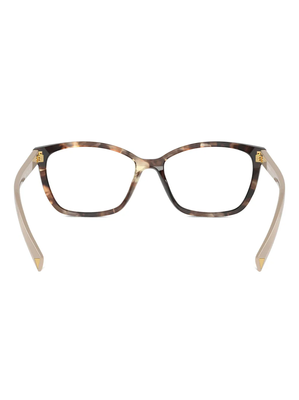 Prada Eyewear tortoiseshell square glasses Bruin
