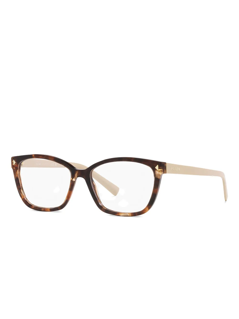 Prada Eyewear tortoiseshell square glasses Bruin