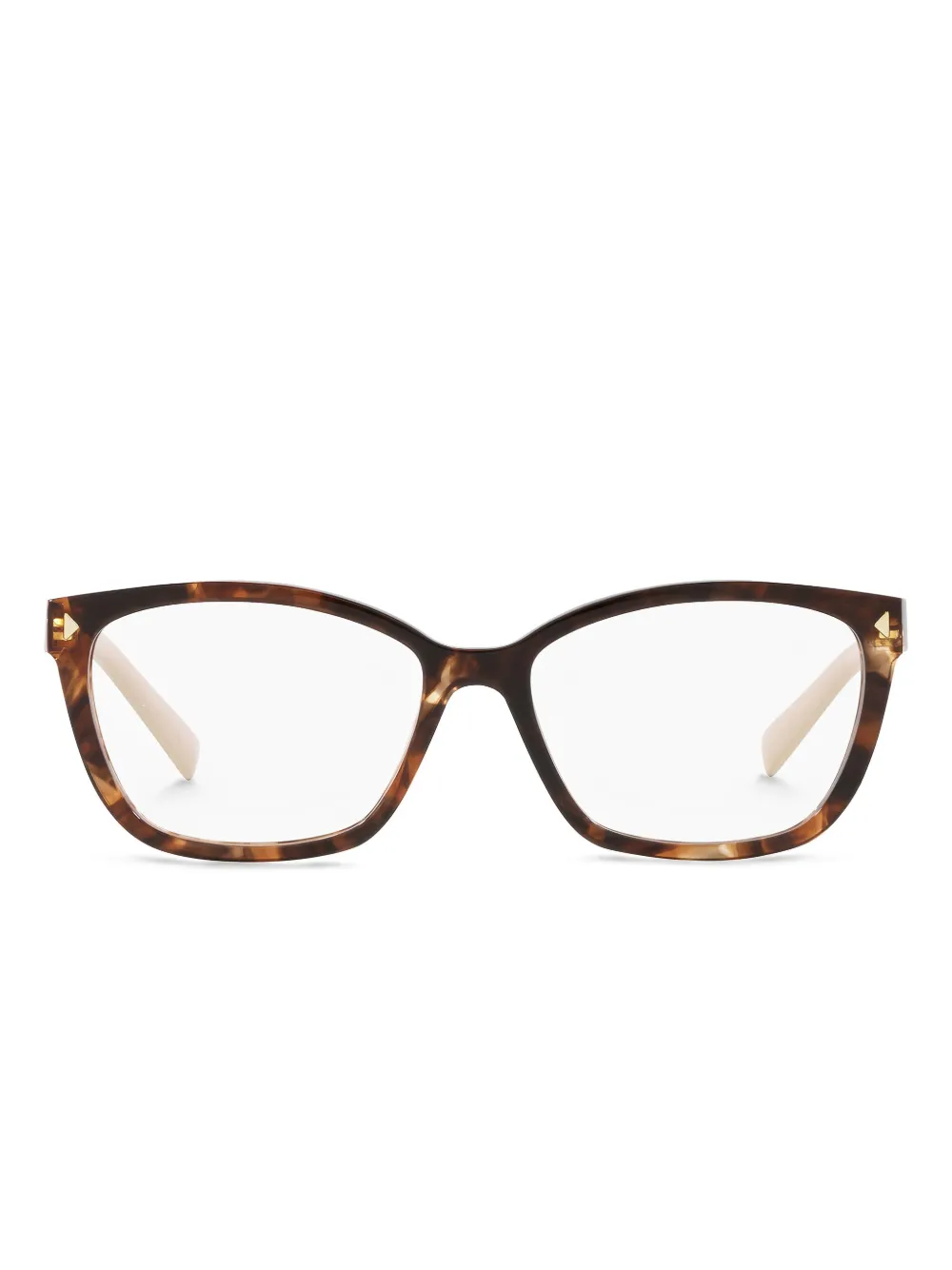 Prada Eyewear tortoiseshell square glasses Bruin