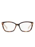 Prada Eyewear tortoiseshell square glasses - Brown