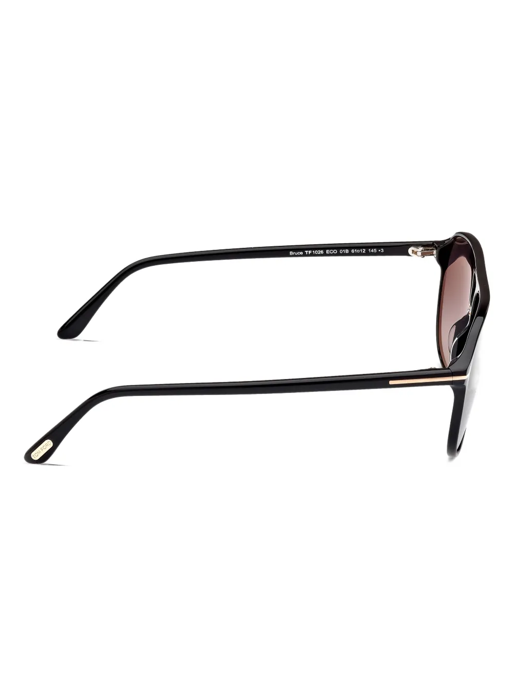 TOM FORD Eyewear Zonnebril met oversized montuur Zwart
