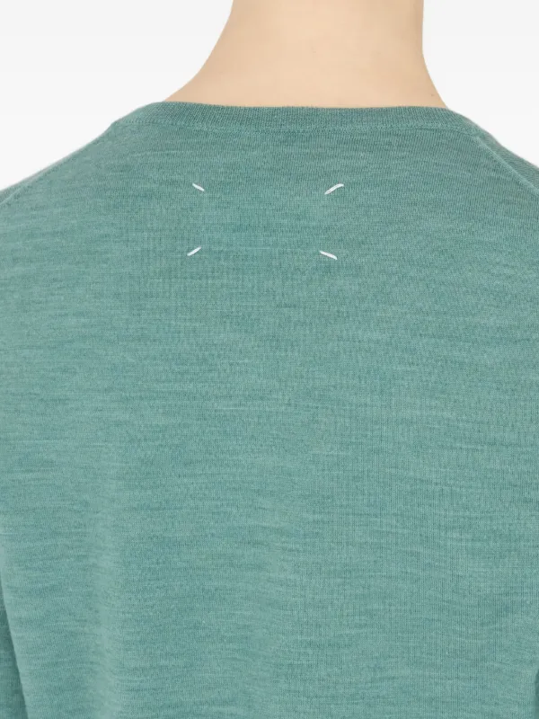 Maison Margiela ウール セーター | グリーン | FARFETCH JP