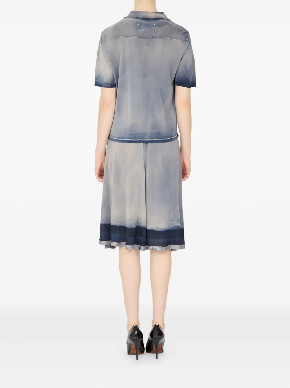 Maison Margiela Poloshirt met kleurverloop Blauw
