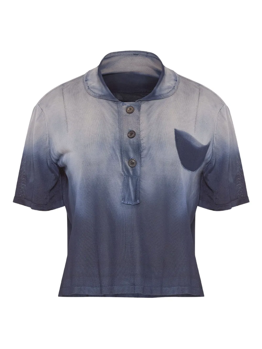 Maison Margiela gradient-effect polo shirt | Blue | Image 1