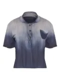 Maison Margiela gradient-effect polo shirt - Blue