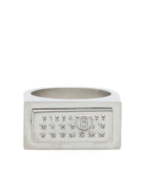 MM6 Maison Margiela anillo con motivo de números
