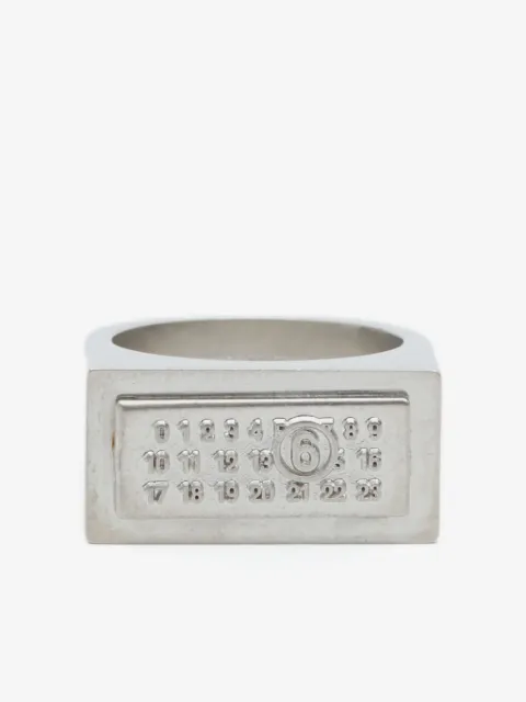 MM6 Maison Margiela numeric rectangle ring
