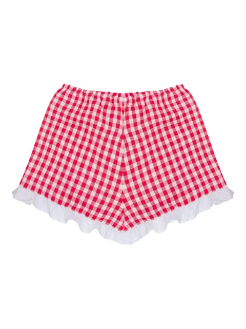 Sleeper gingham scalloped shorts