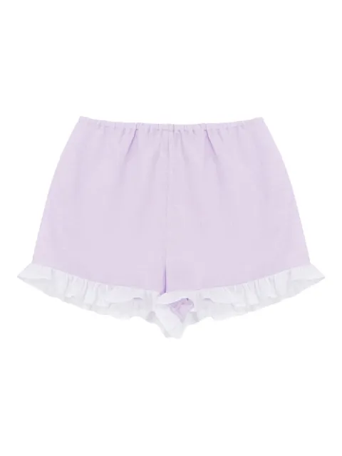 Sleeper ruffled-hem shorts