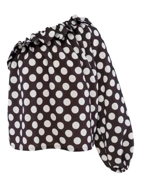 Sleeper polka-dot blouse