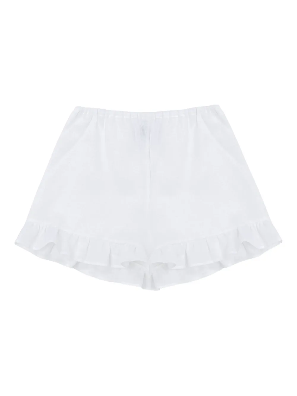 Sleeper Cha Cha ruffled hem shorts set | White | Image 1