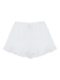 Sleeper Cha Cha ruffled hem shorts set - White