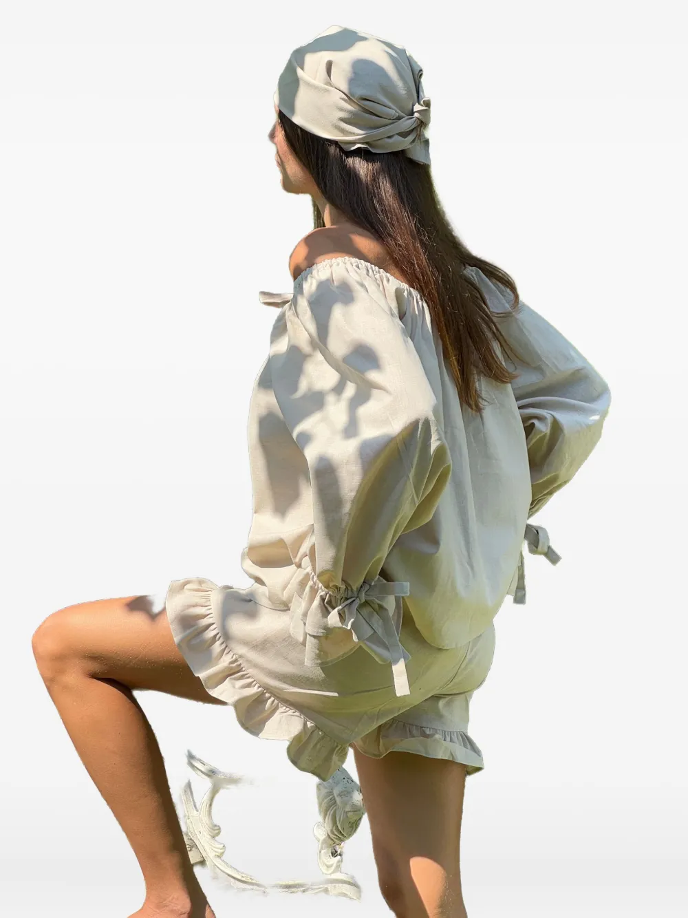 Sleeper Cha-cha Ruffled Shorts In Pink