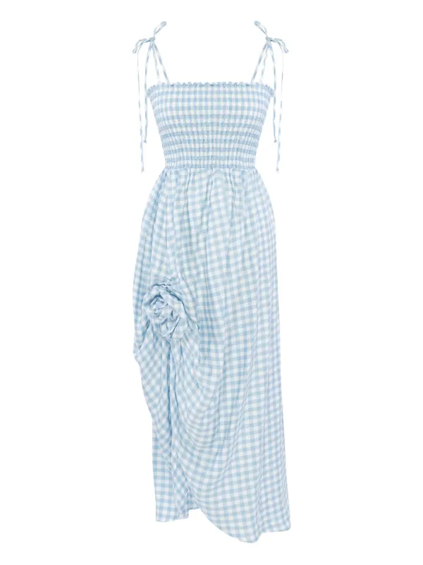 Sleeper gingham-pattern Midi Dress | Blue | FARFETCH