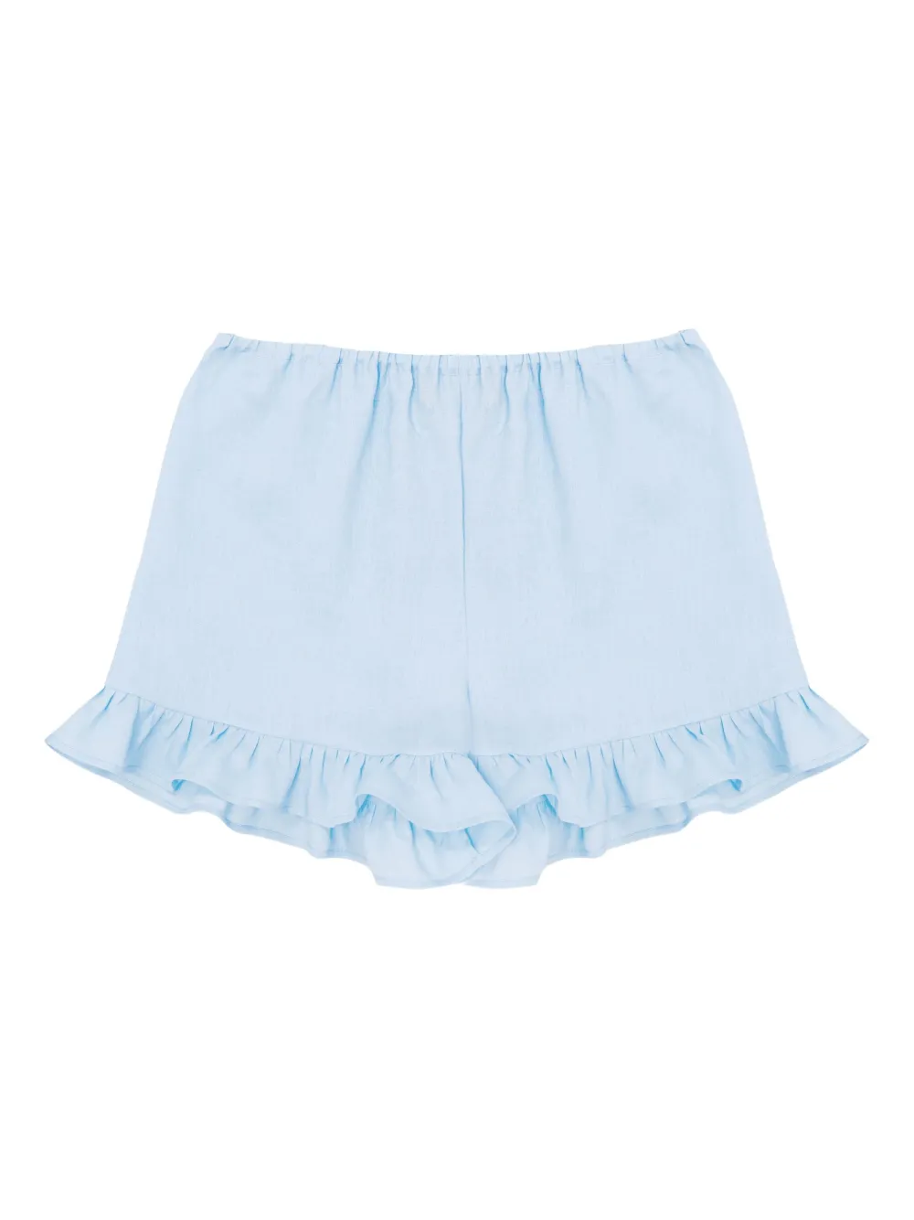 Sleeper Cha Cha ruffled-hem shorts set | Blue | Image 1