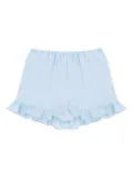 Sleeper Cha Cha ruffled-hem shorts set - Blue
