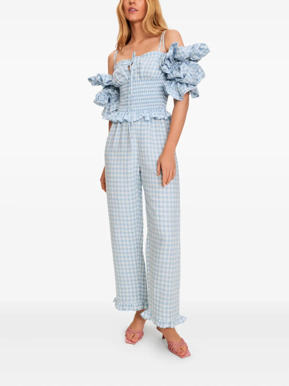 Sleeper Broek van linnenblend - Blauw