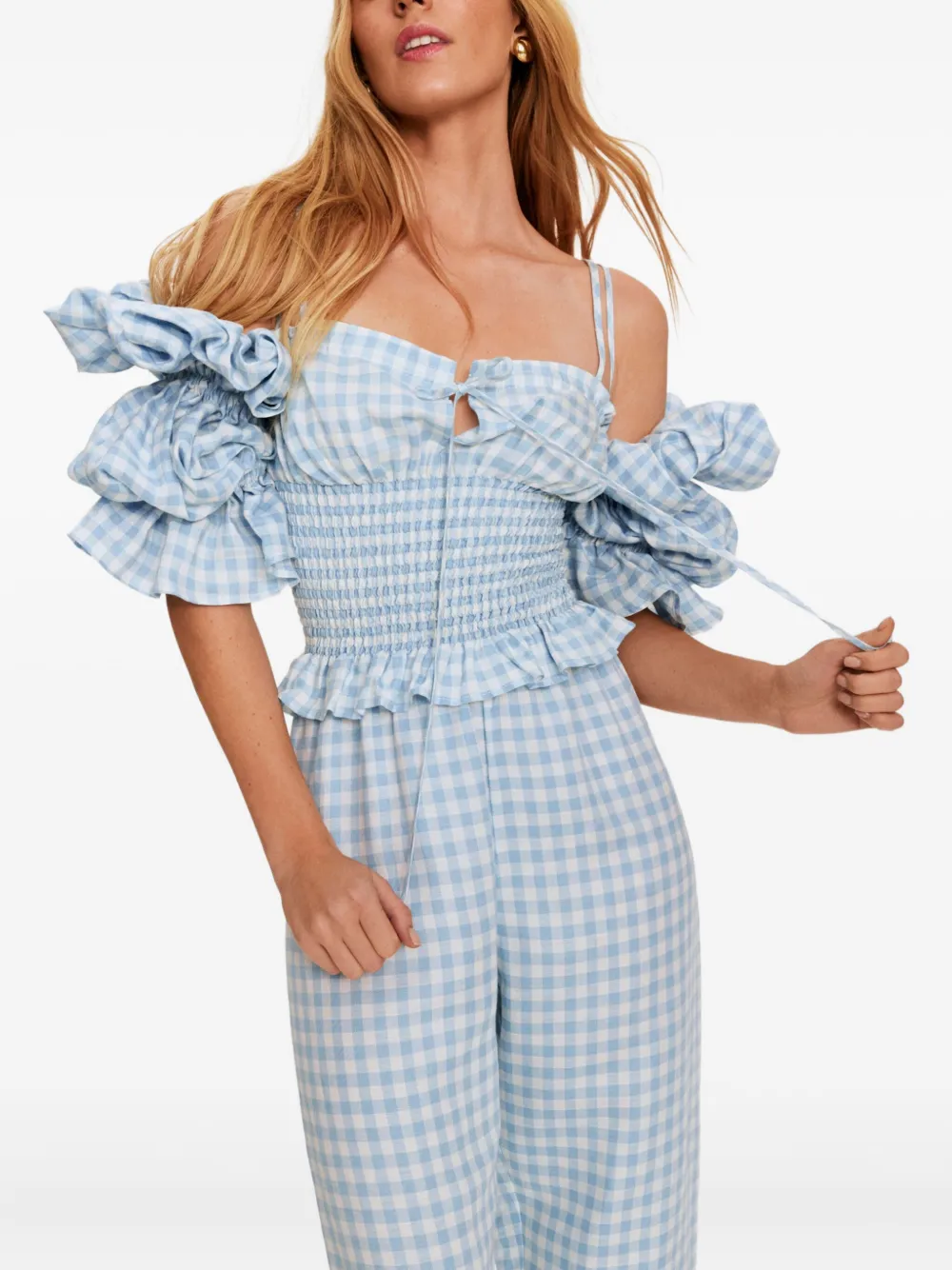 Sleeper Broek van linnenblend Blauw