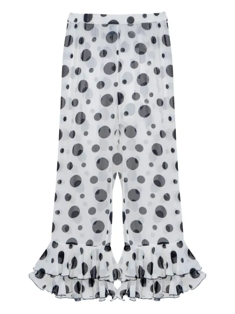 Sleeper polka-dot ruffled trousers