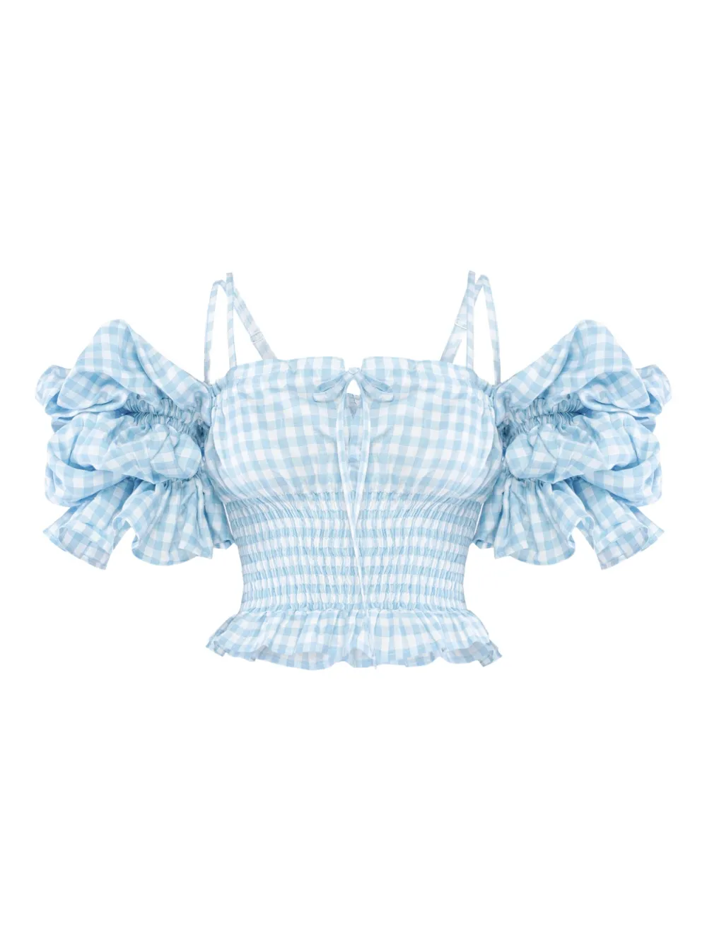 Sleeper ternet bluse | blå | Image 1