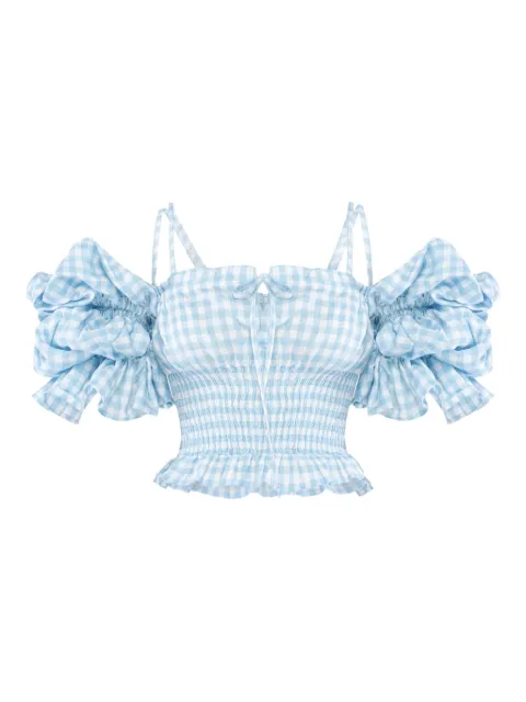 Sleeper チェック ブラウス