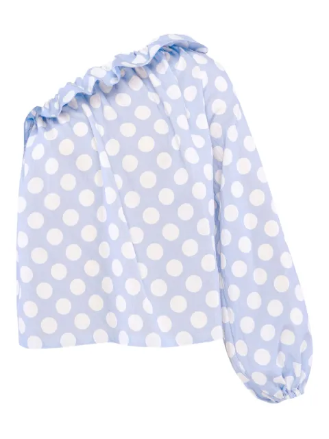 Sleeper polka-dot blouse