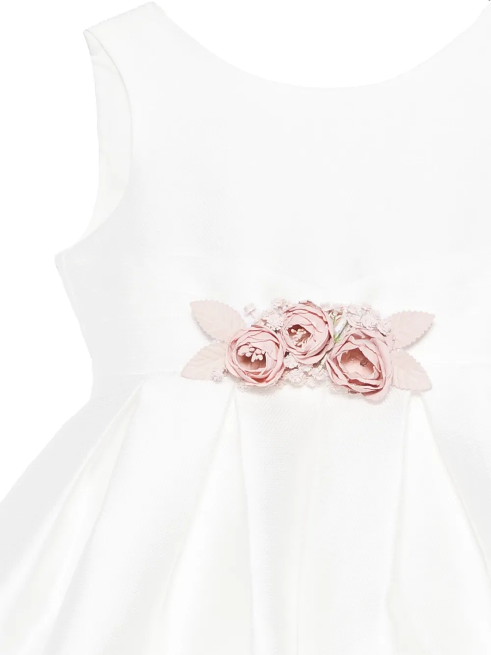 Mimilù Jurk met bloemenpatch Wit