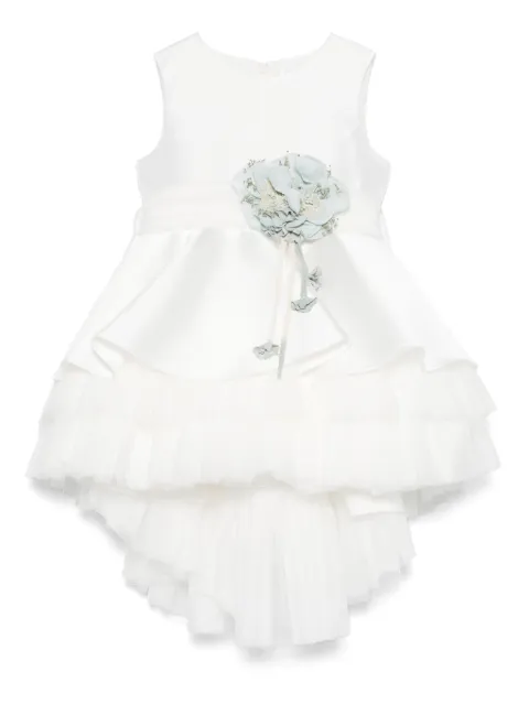 Mimilù floral-appliqué dress