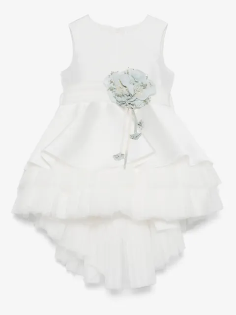Mimilù floral-appliqué dress