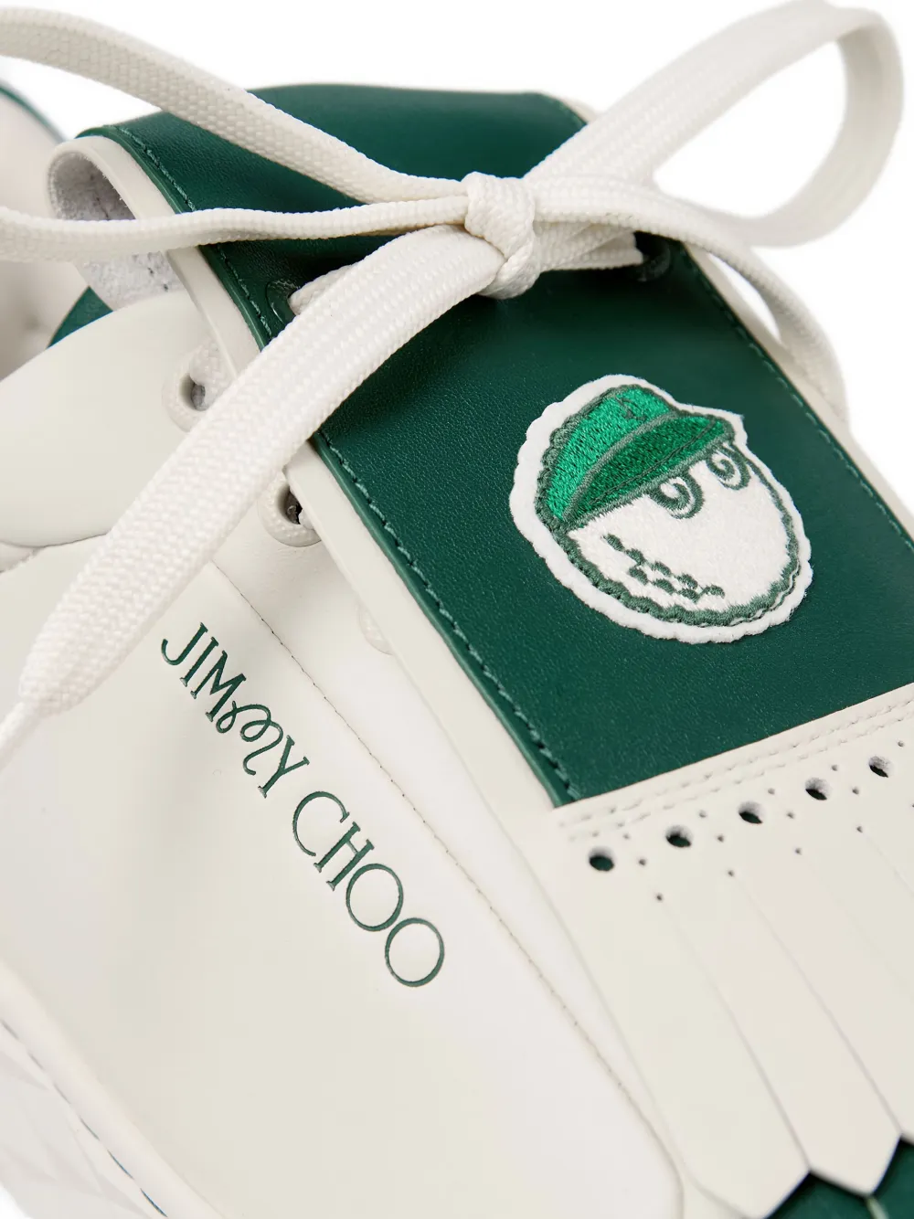 Jimmy Choo x Malbon 2.0 Diamond F low-top sneakers Wit