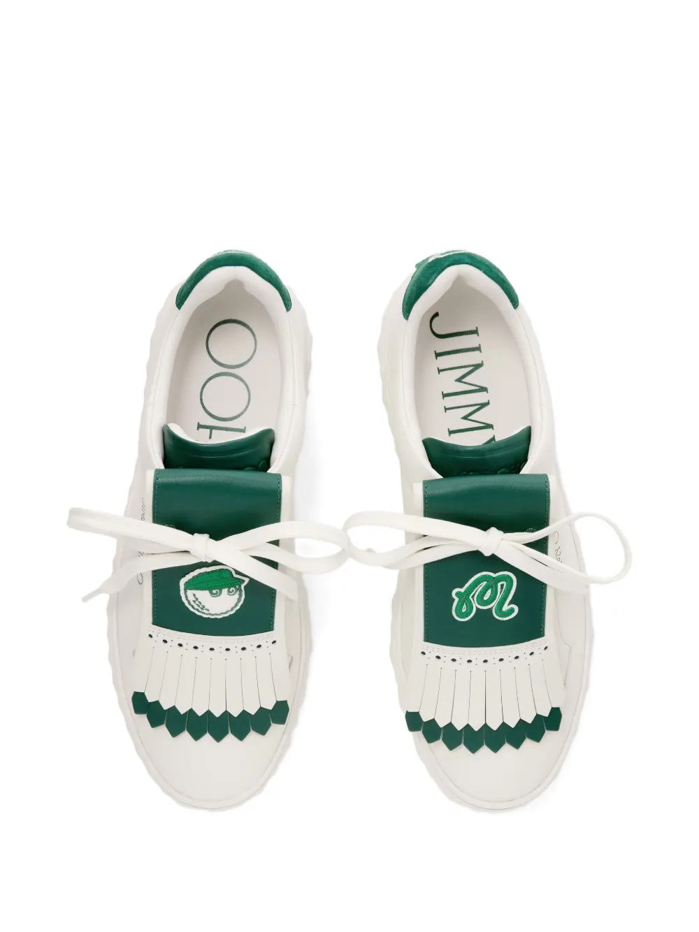 Jimmy Choo x Malbon 2.0 Diamond F low-top sneakers Wit