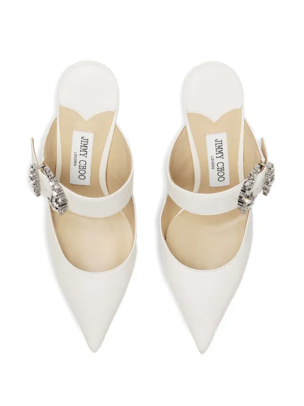 JIMMY CHOO Cherisi 85 ミュール Jimmy Choo Cherisi 85 In Silver | ModeSens