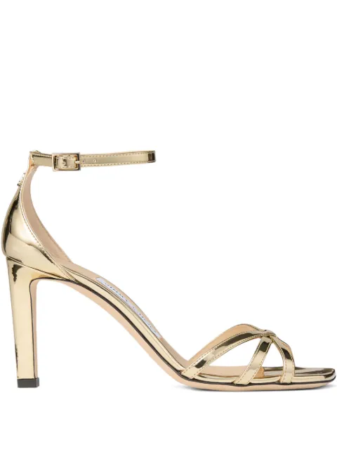 Jimmy Choo 85mm Kelsi metallic sandals