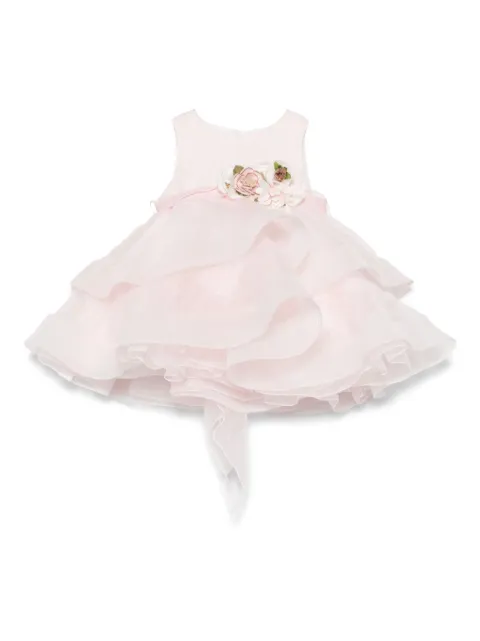 Mimilù floral-appliqué dress