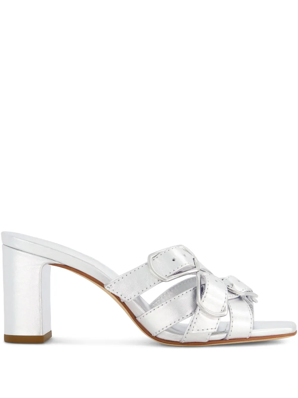 Bernardo 76mm Bea strappy sandals Silver