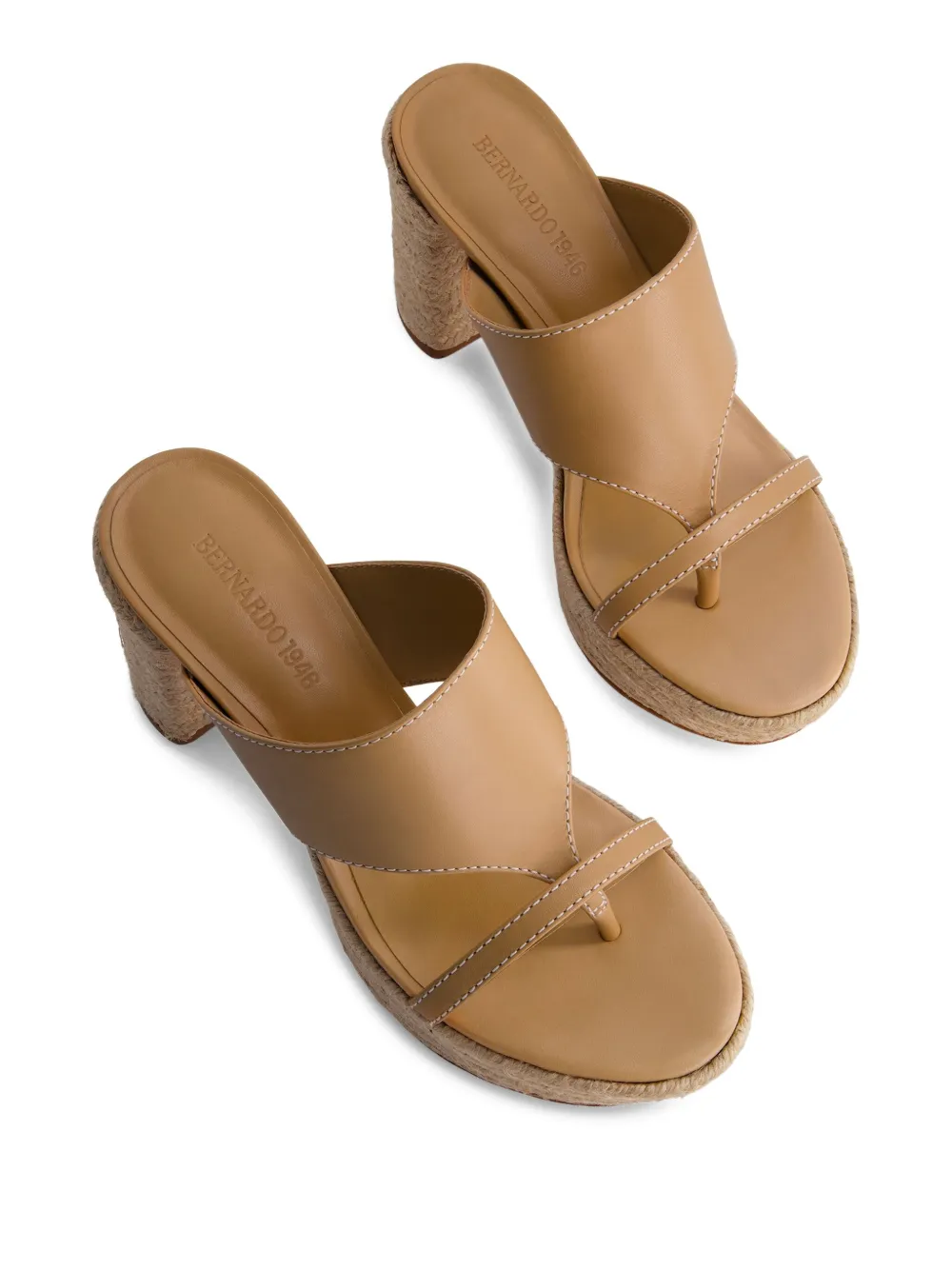 Bernardo 95mm strap espadrilles Brown