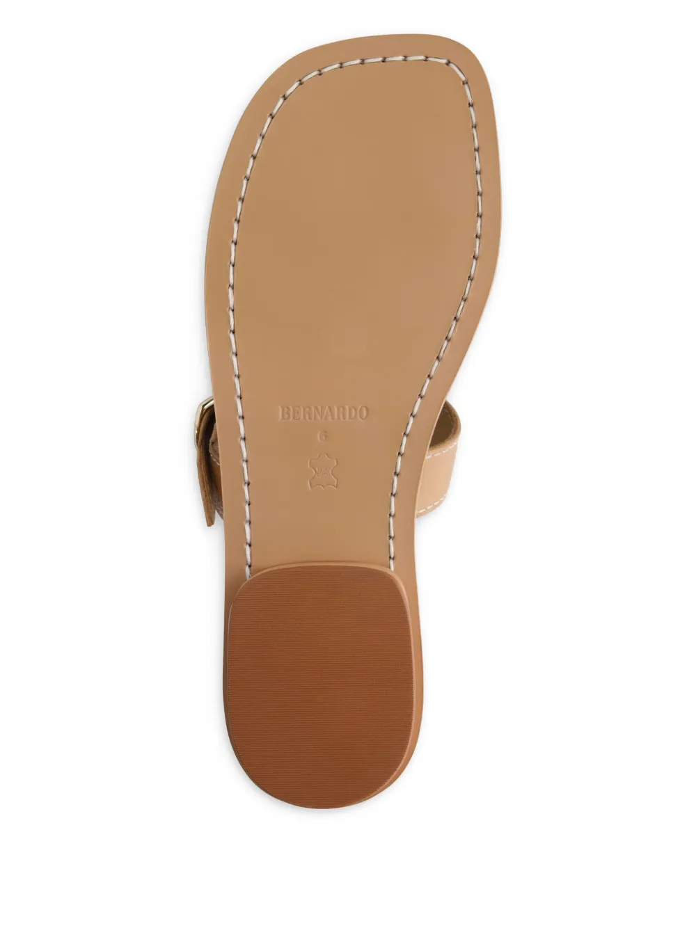 Bernardo Arta double-buckle flat sandals Brown
