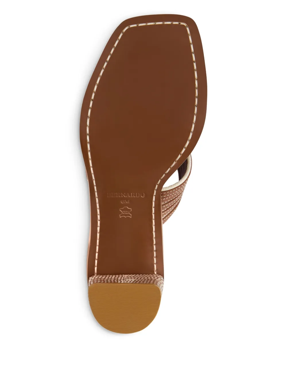 Bernardo 70mm Bari striped sandals Brown